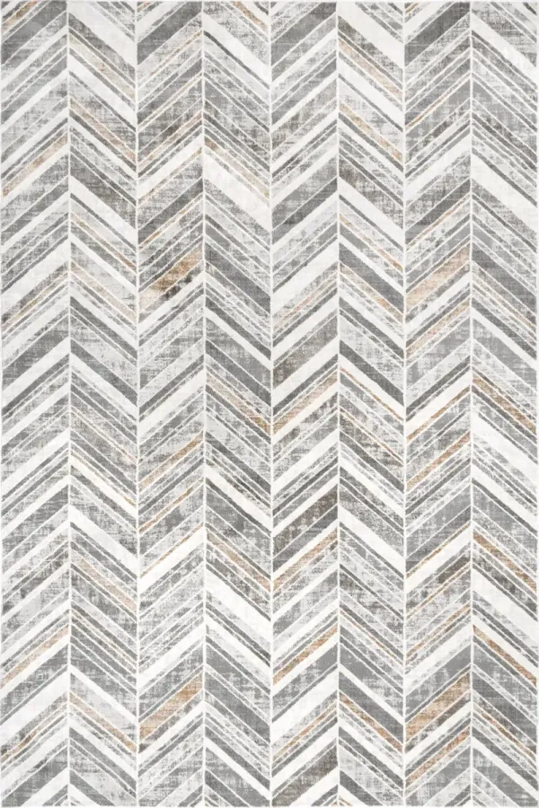 Evy Chevron Banded Rug
