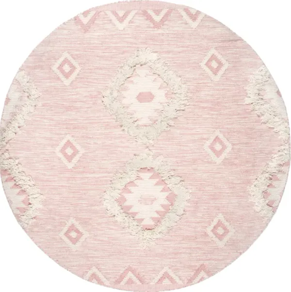 Shaggy Moroccan Lattice Fringe Rug