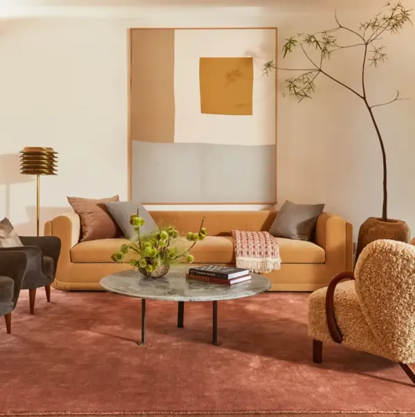 Arrel Speckled Wool-Blend Rug