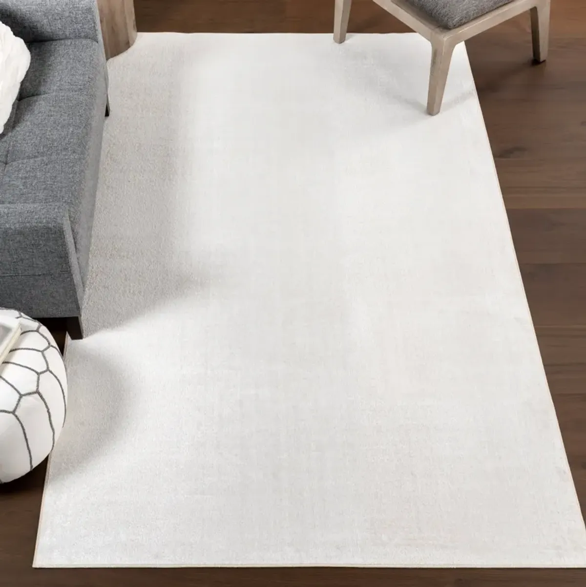 Nori Lustered Solid Washable Rug