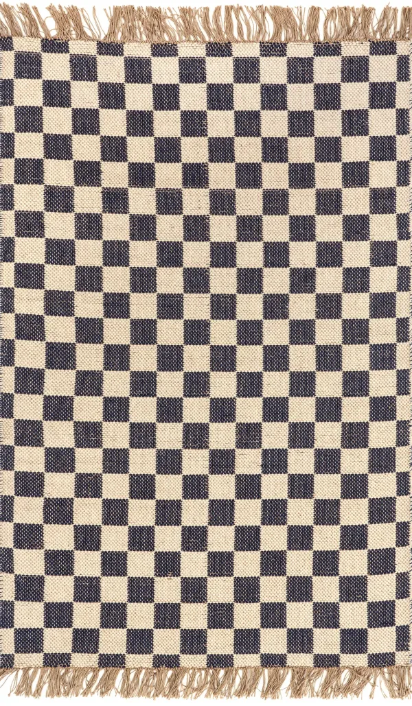 Mazie Checkered Jute Rug