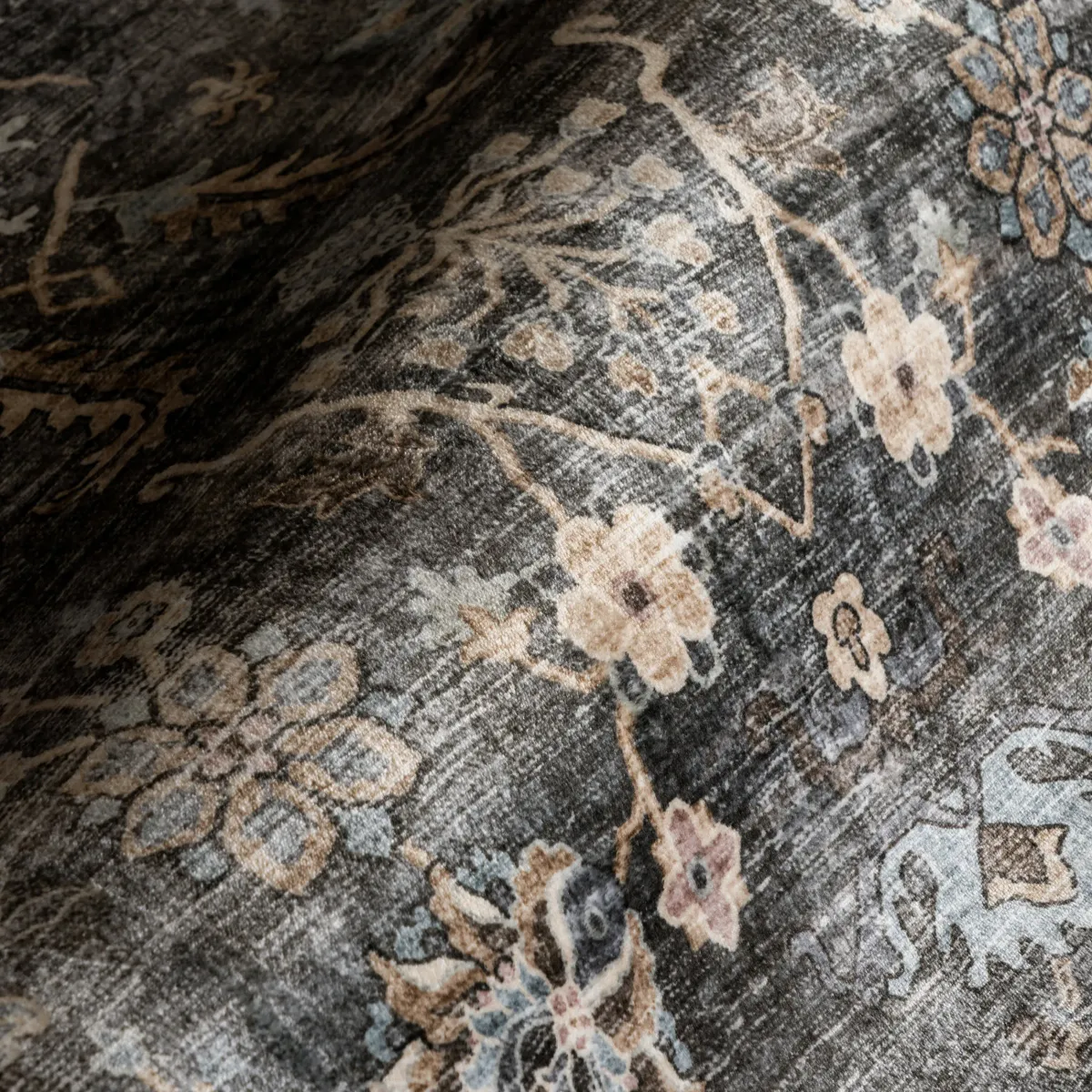 Jaylah Medallion Washable Rug