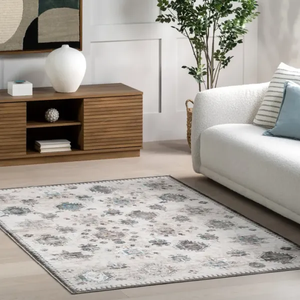 Brenda Hazy Heraldry Washable Rug