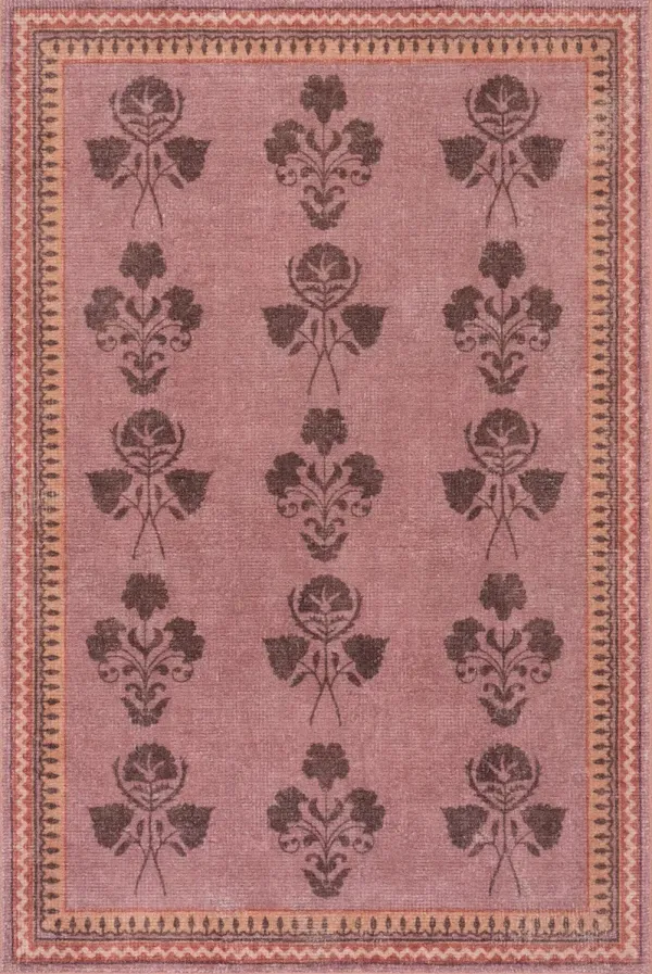 Floris Hand-Tufted Floral Wool-Blend Rug