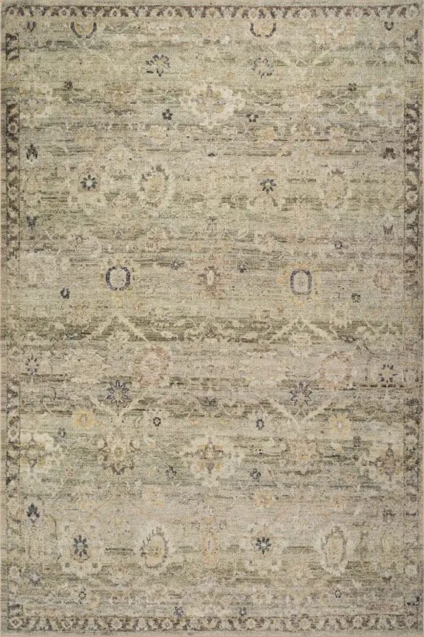 Veloura Traditional Bordered Washable Rug