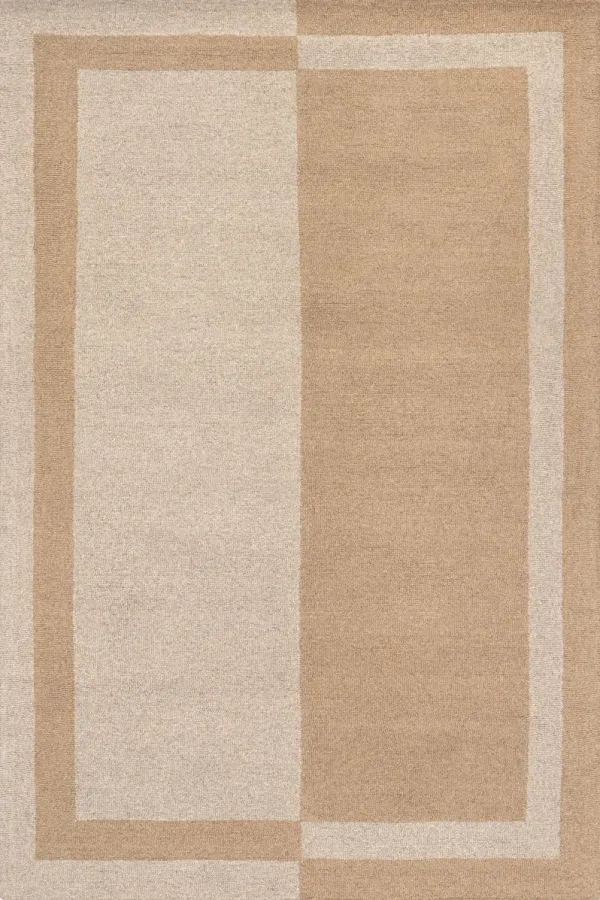 Gino Two-Tone Bordered Wool Rug