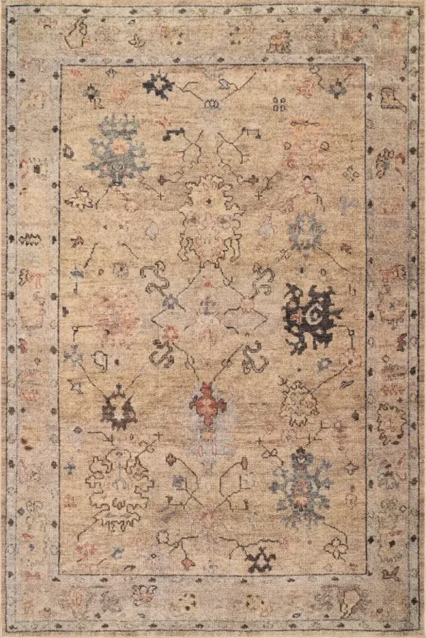 Ilysera Traditional Bordered Washable Rug