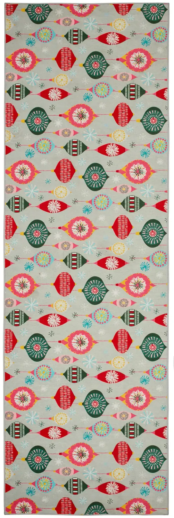 Ornaments Machine Washable Rug