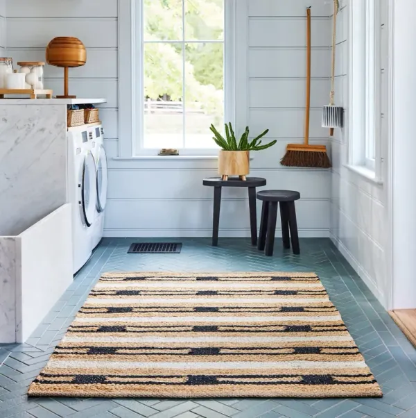 Raleigh Striped Jute Rug