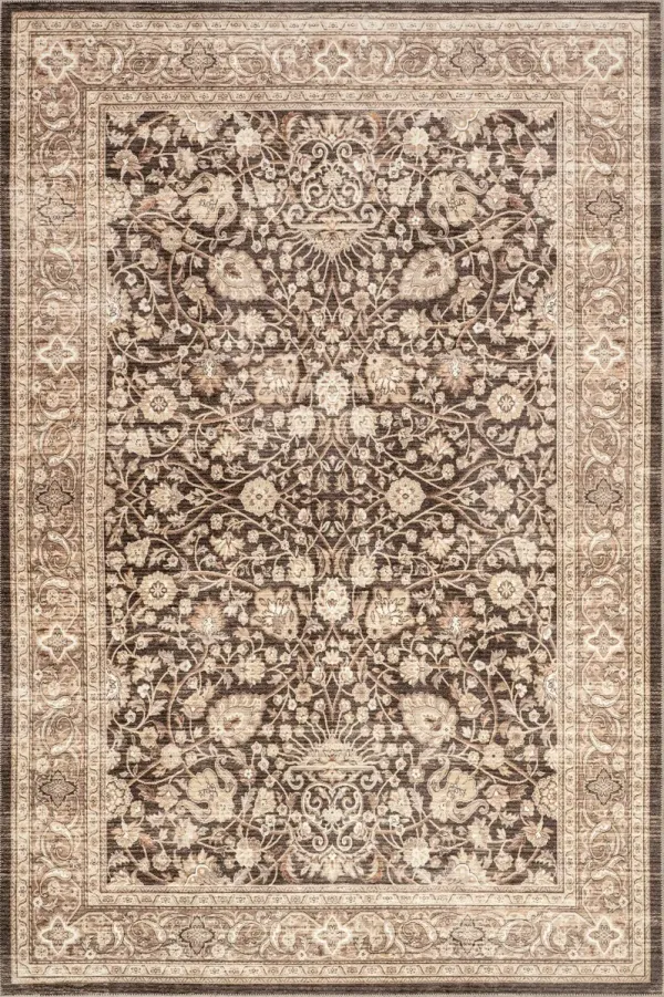 Madge Floral Spill Proof Washable Rug