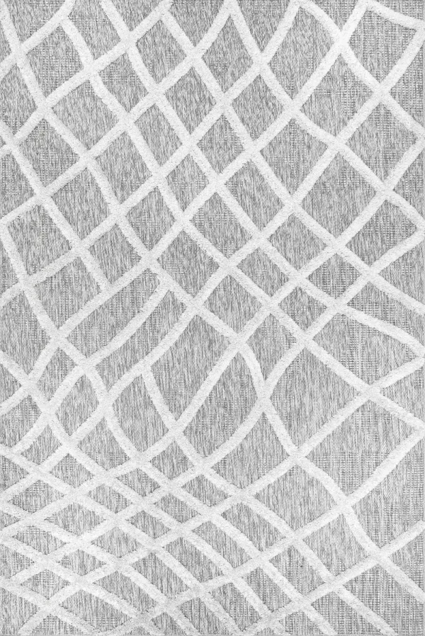 Raised Fishnet Trellis Rug