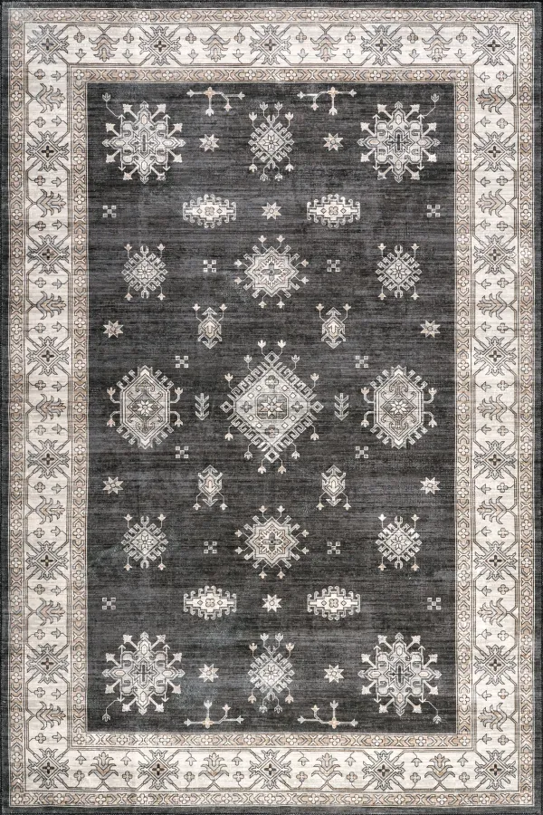 Andrea Bordered Washable Rug