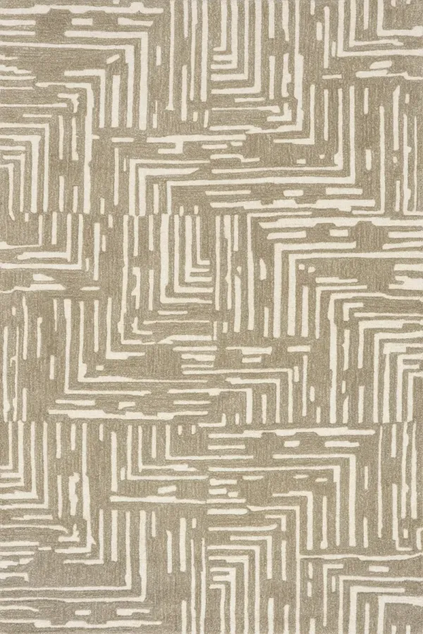 Tawny Geometric Wool Rug