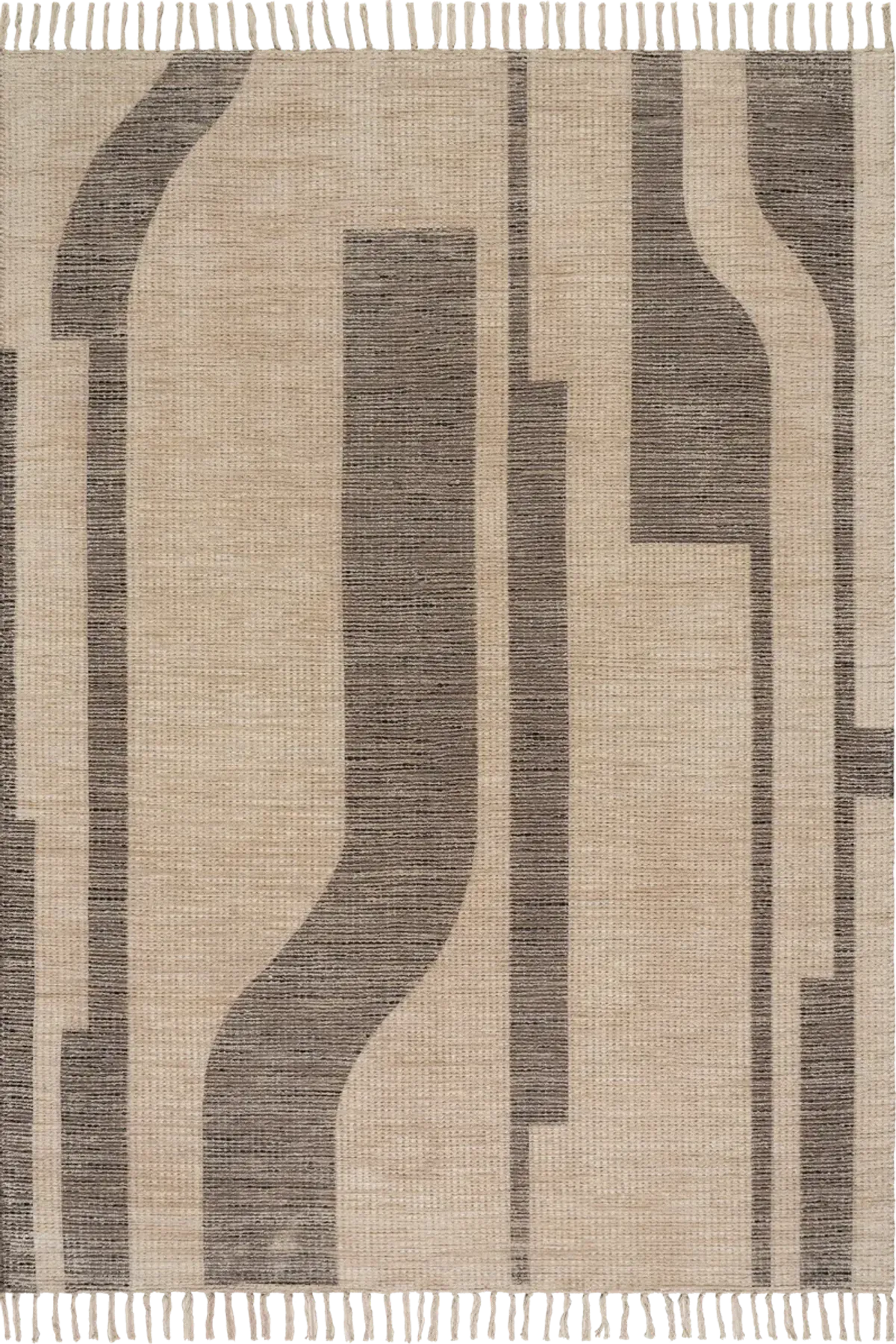 Shomar Bohemian Abstract Striped Rug