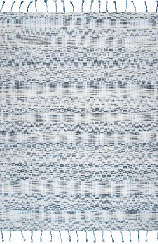 Diamond Chevron Bands Tasseled Rug