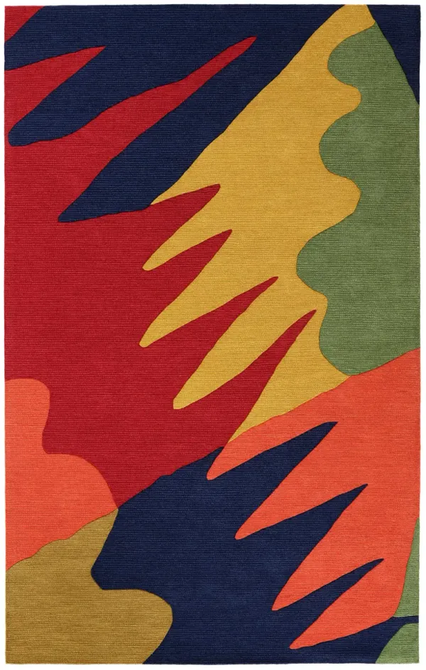Graphic Hand Tufted Wool Rug