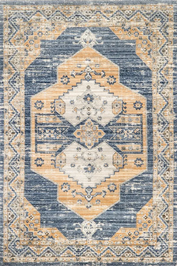 Jaycie Medallion Washable Indoor/Outdoor Rug