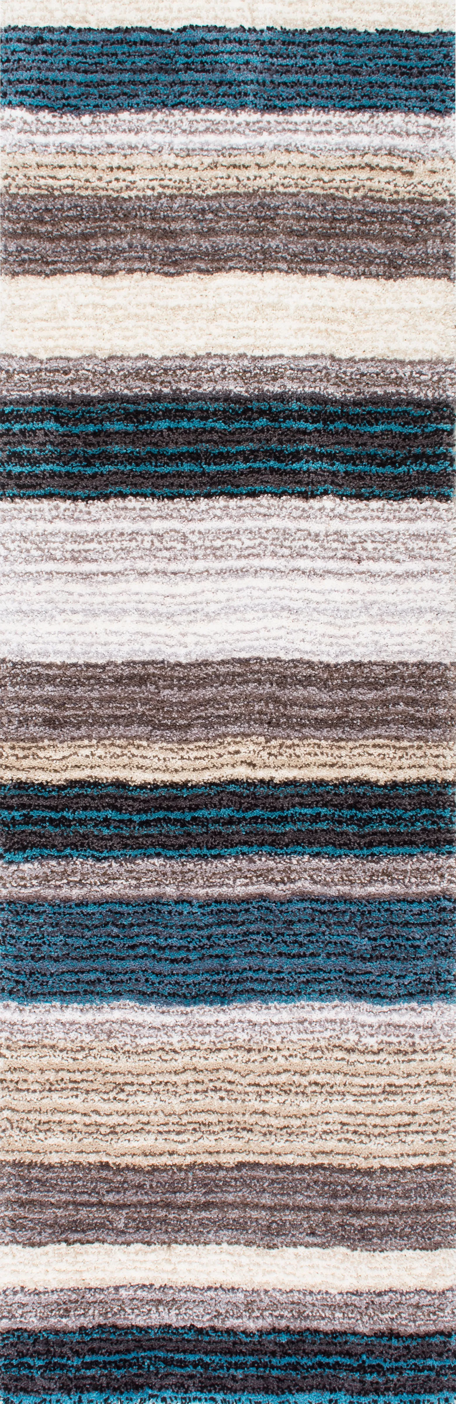 Striped Shaggy Rug