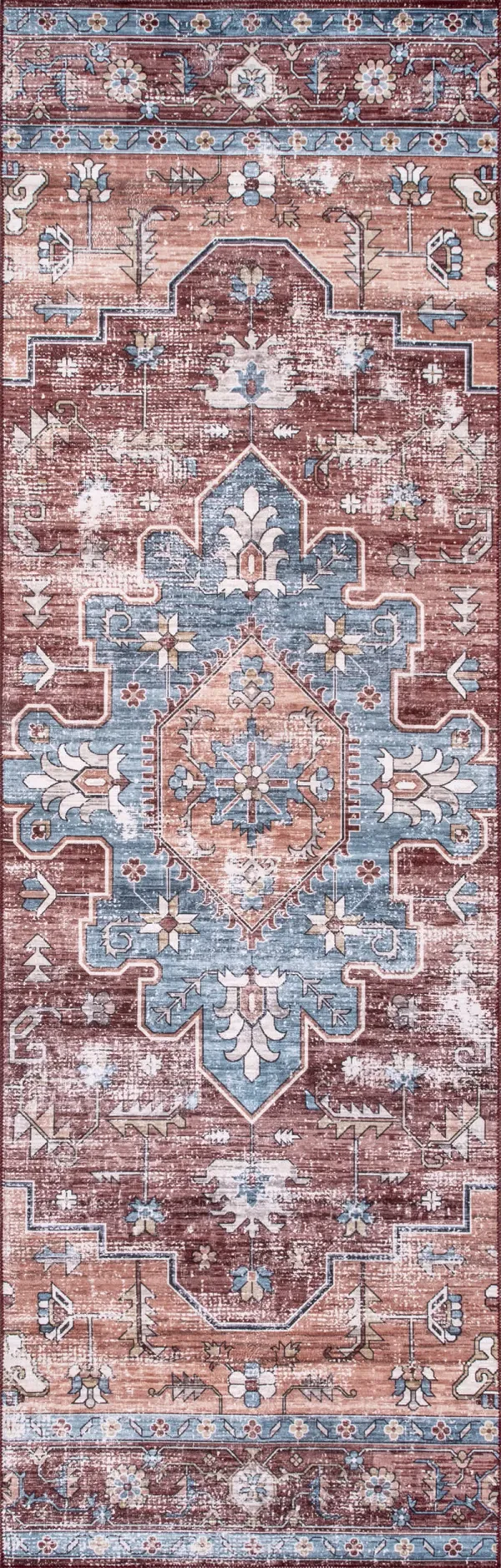 Castle Medallion Washable Rug