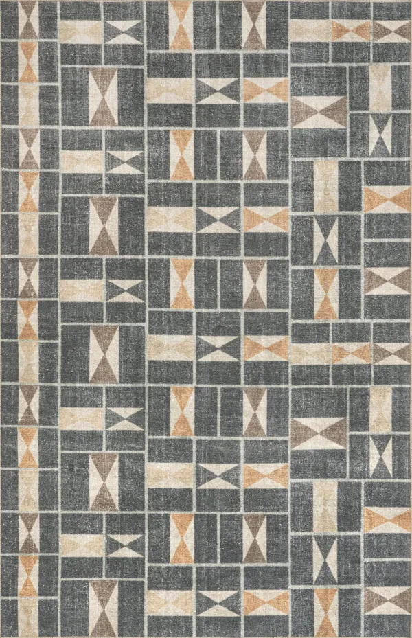 Darcie Washable Geometric Rug