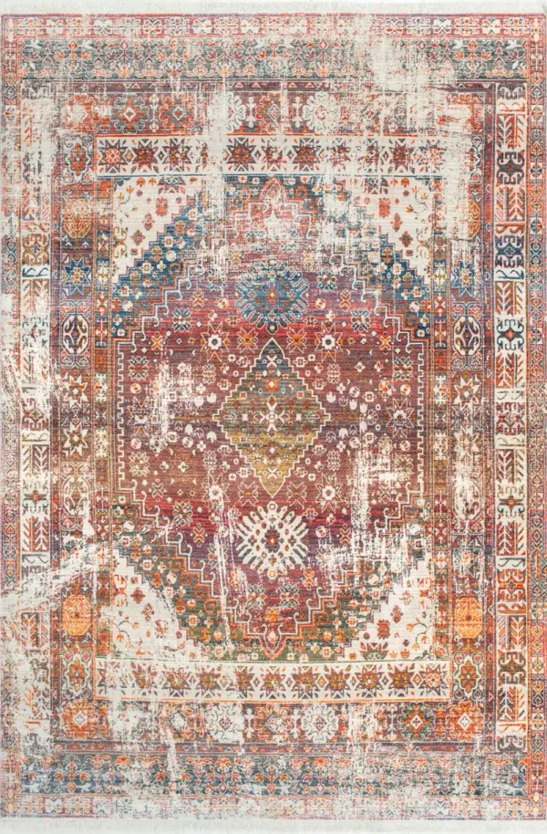Archer Distressed Medallion Rug