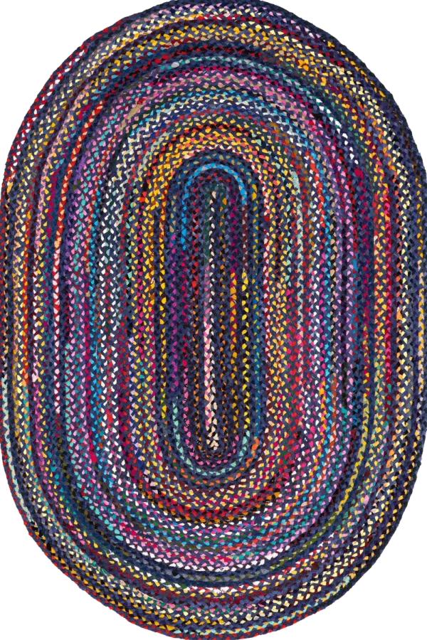 Bohemian Chindi Braided Rug