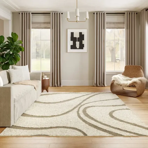 Shaggy Curves Rug