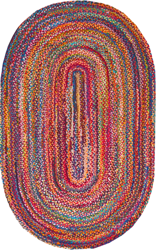 Bohemian Chindi Braided Rug