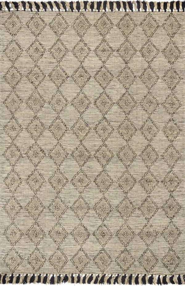 High-Low Harlequin with Tassels Rug