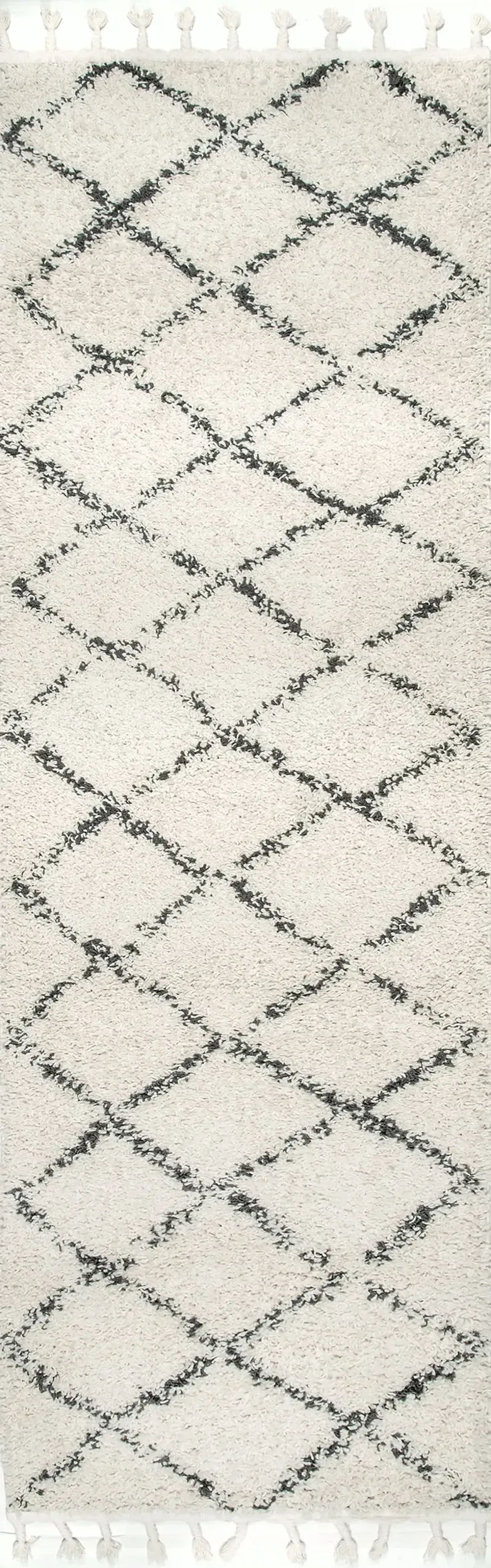 Jessie Moroccan Lattice Tassel Area Rug