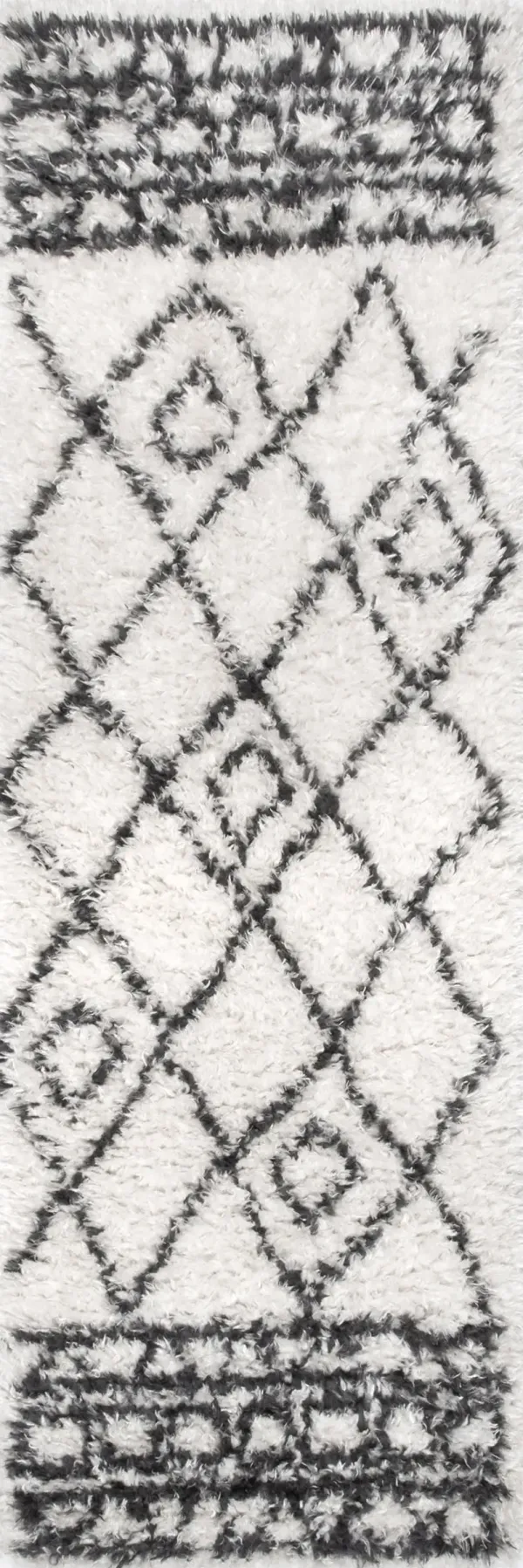 Riffian Lattice Shag Rug