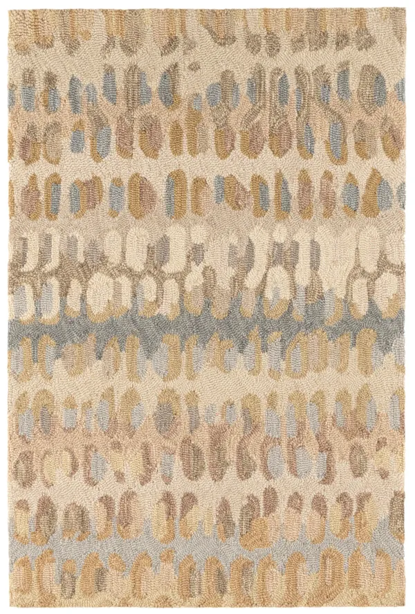 Paint Chip Hand Micro Hooked Wool Rug