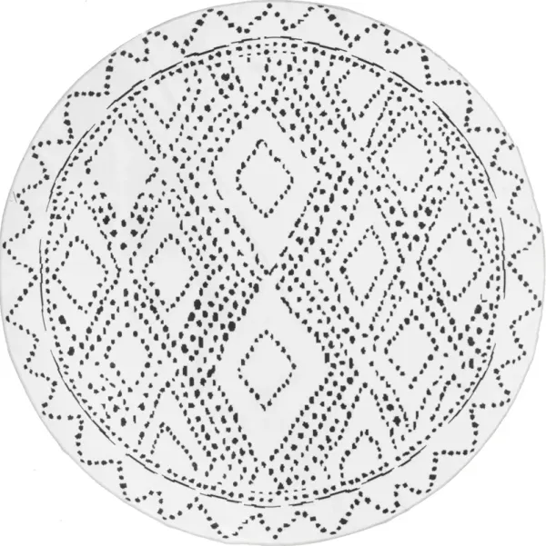 Dotted Diamond Trellis Washable Rug