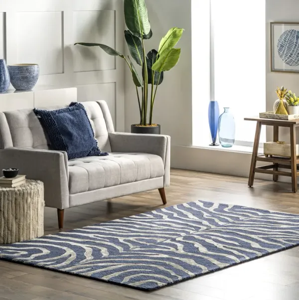 Kylie Wool-Blend Zebra Rug