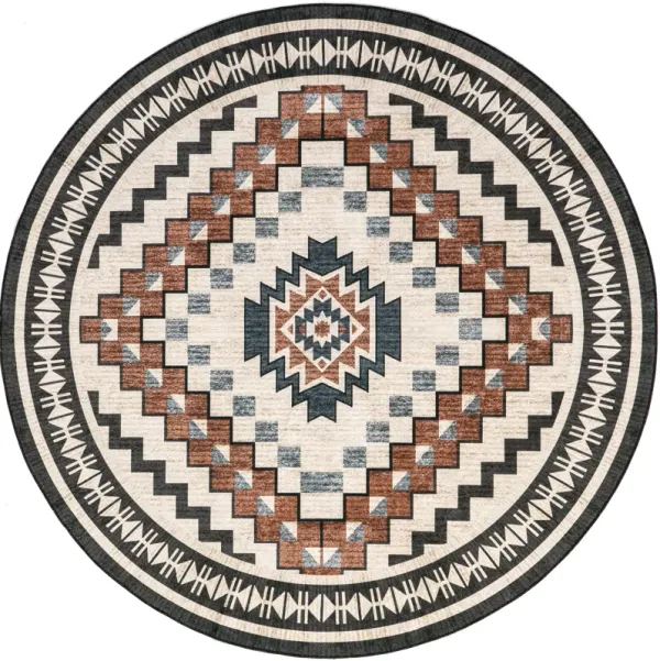 Violeta Timeless Medallion Washable Rug