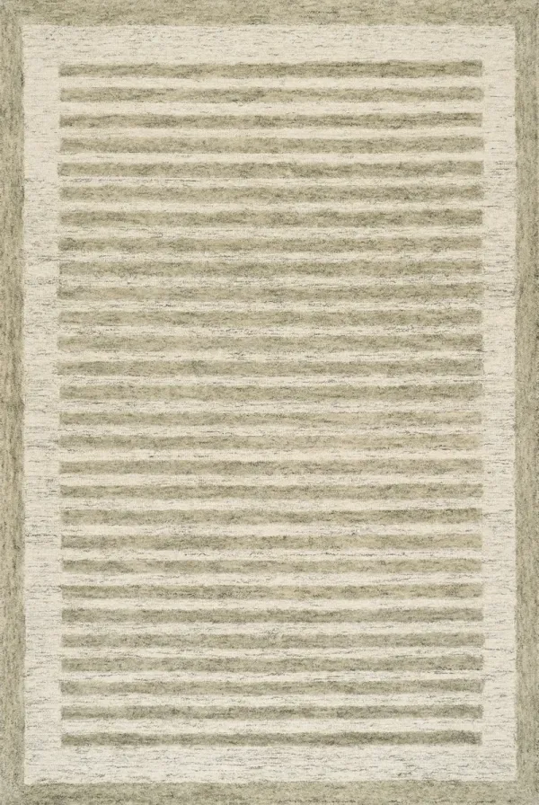 Caly Modern Bordered Wool Rug