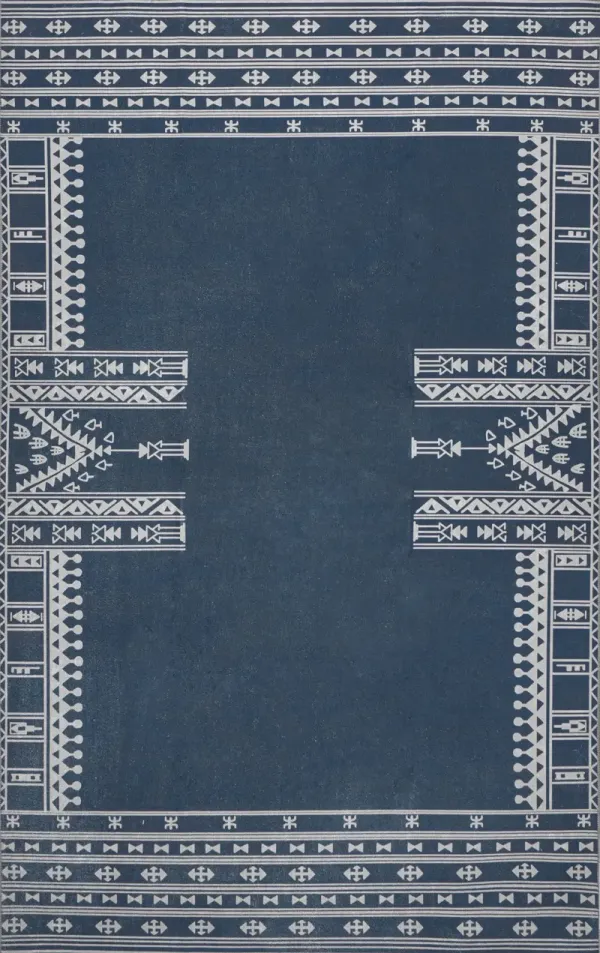 Margo Banded Geometric Washable Rug