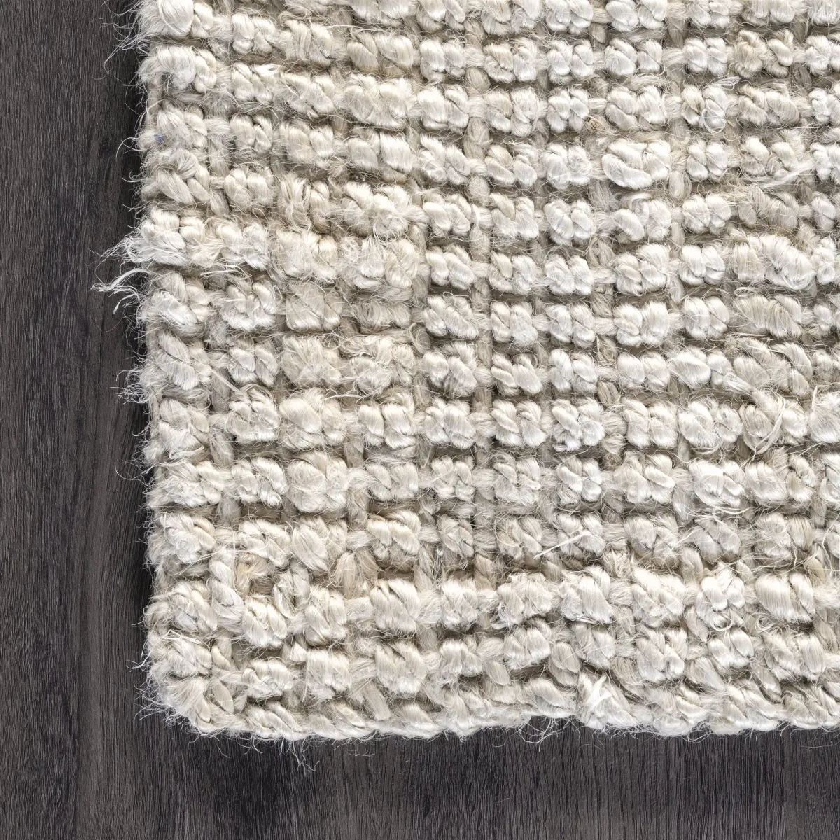 Handwoven Jute Ribbed Solid Rug