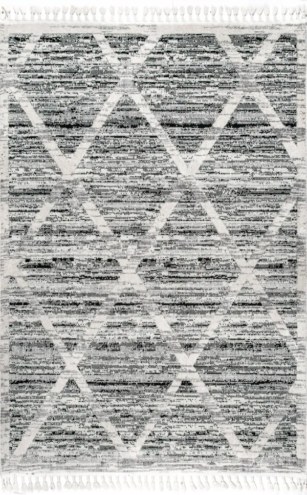 Textured Diamond Trellis Rug