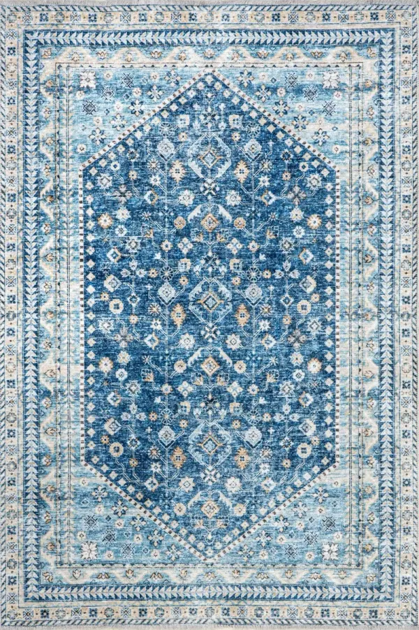 Sunsari Geometric Washable Rug