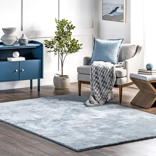 Washable Solid Shag Rug