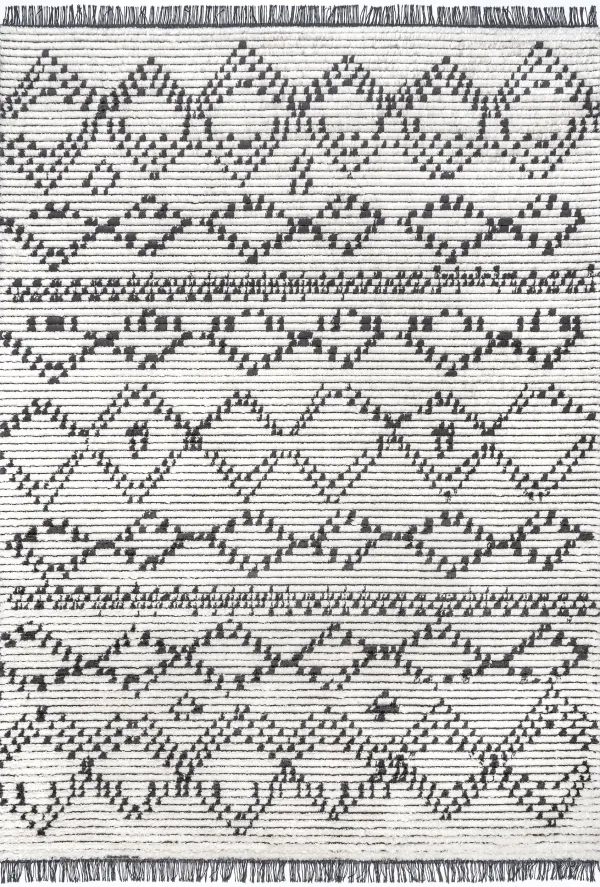 Lilith Stippled Tasseled Rug