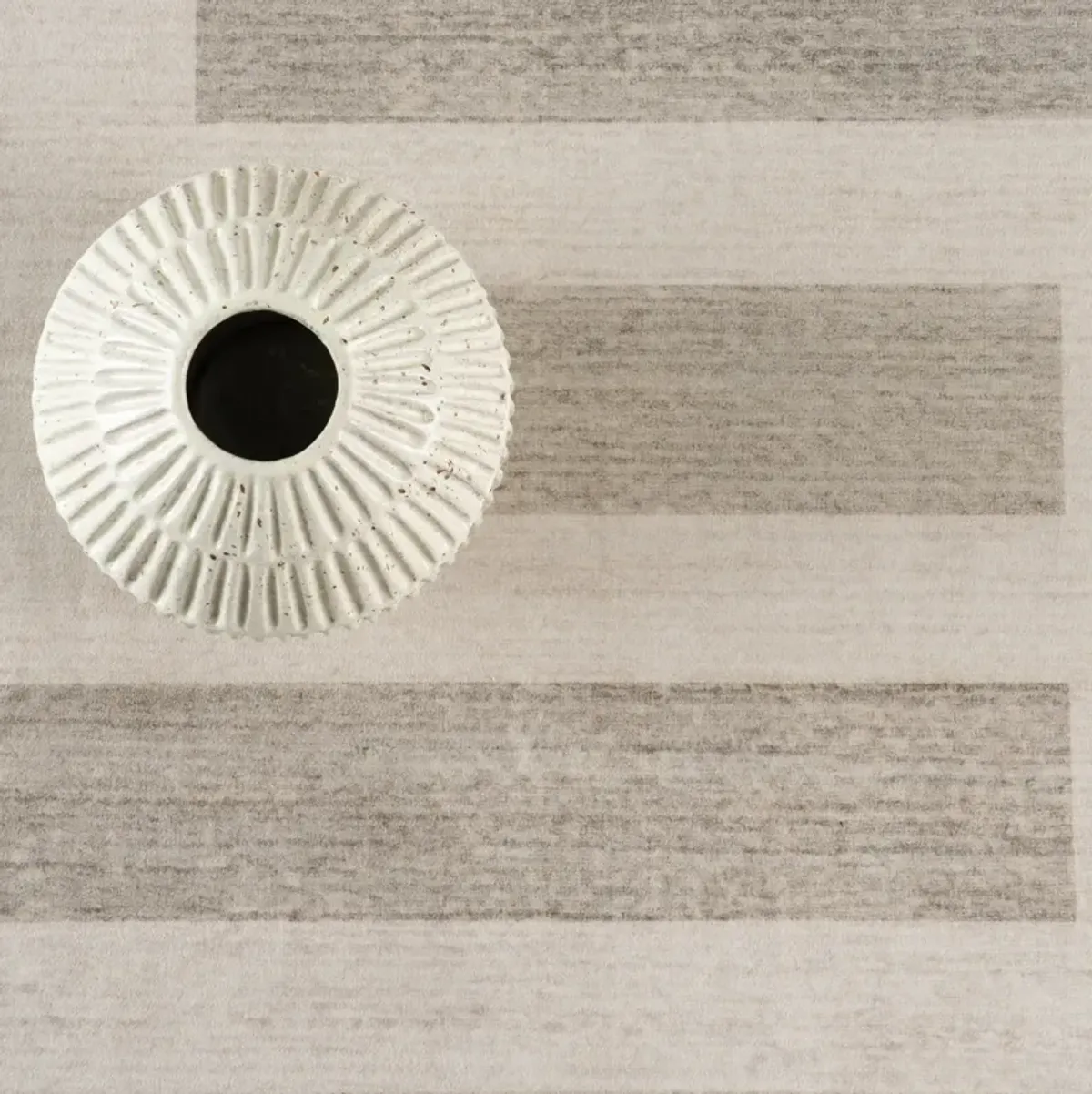 Carisse Striped Washable Rug