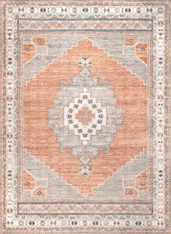 Stellar Medallion Washable Rug