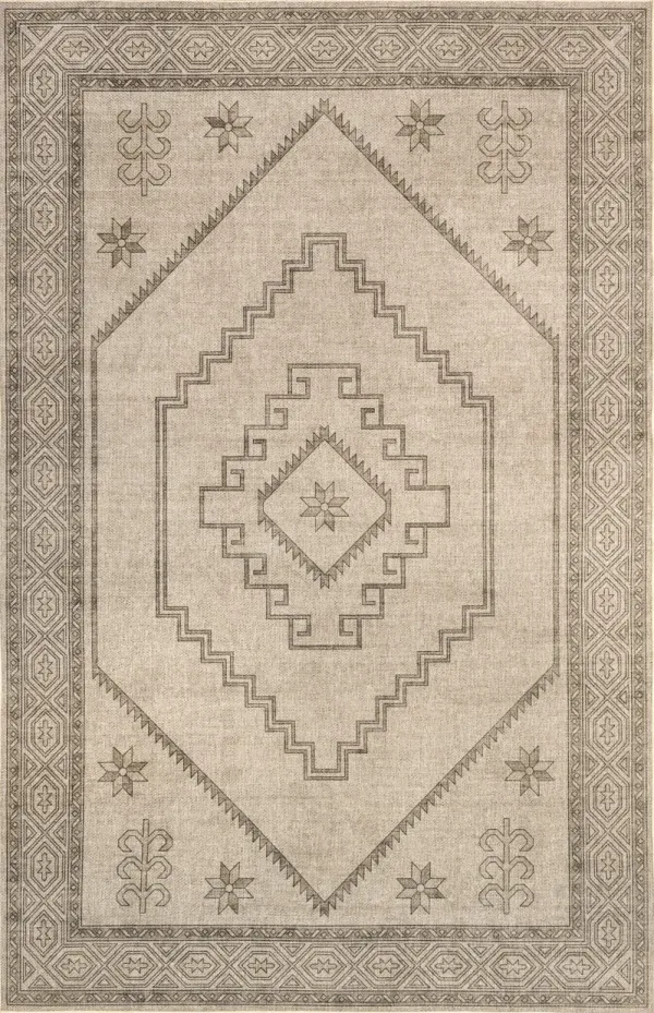 Mariella Easy-Jute Washable Diamond Rug