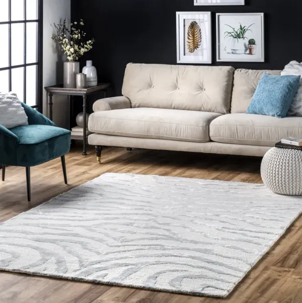Kylie Wool-Blend Zebra Rug