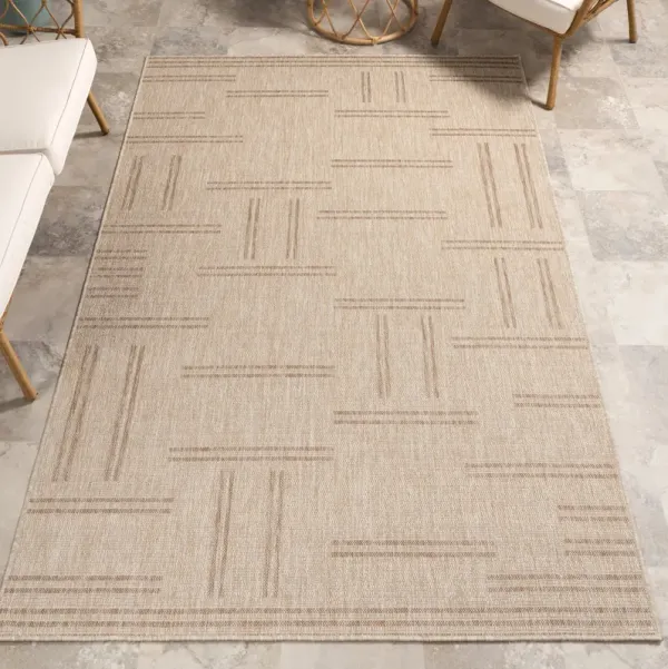 Anaya Perpendicular Lines Indoor/Outdoor Rug