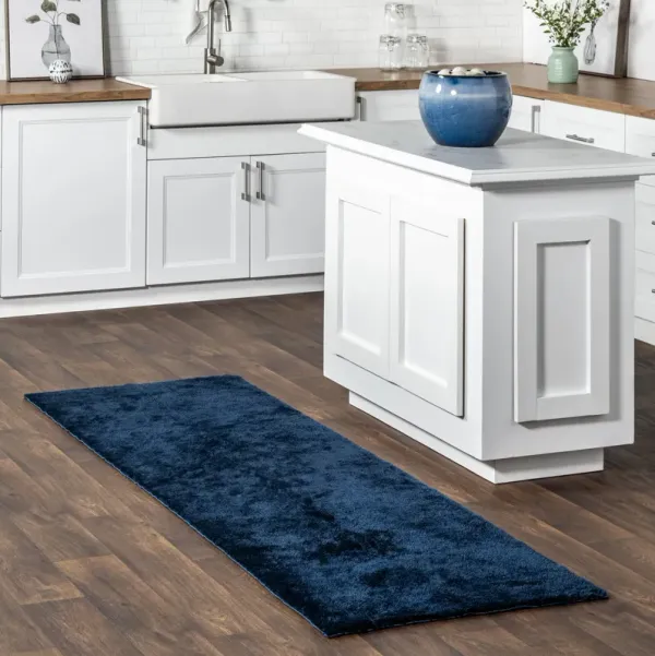 Washable Solid Shag Rug