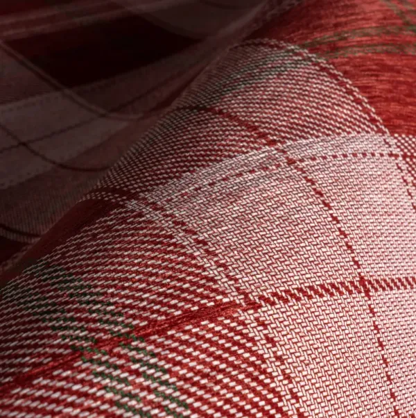 Tytiana Plaid Spill Proof Washable Rug