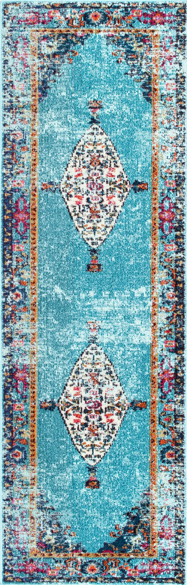 Iris Fading Oriental Medallion Rug